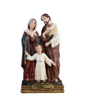 IMAGEM SAGRADA FAMÍLIA 13CM DE ALTURA