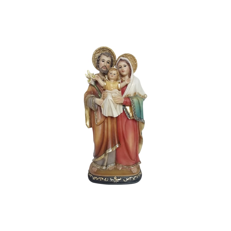 IMAGEM SAGRADA FAMÍLIA 20CM DE ALTURA (MENINO JESUS COM A ROUPA AMARELA)