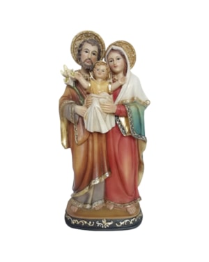 IMAGEM SAGRADA FAMÍLIA 20CM DE ALTURA (MENINO JESUS COM A ROUPA AMARELA)