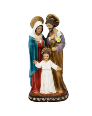 IMAGEM SAGRADA FAMÍLIA 25CM DE ALTURA (MENINO JESUS EM PÉ)
