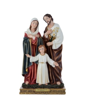 IMAGEM SAGRADA FAMÍLIA 30CM DE ALTURA