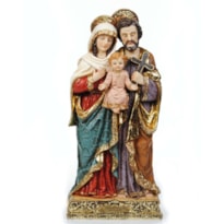 IMAGEM SAGRADA FAMÍLIA 30CM DE ALTURA BARROCO