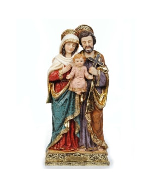 IMAGEM SAGRADA FAMÍLIA 30CM DE ALTURA BARROCO