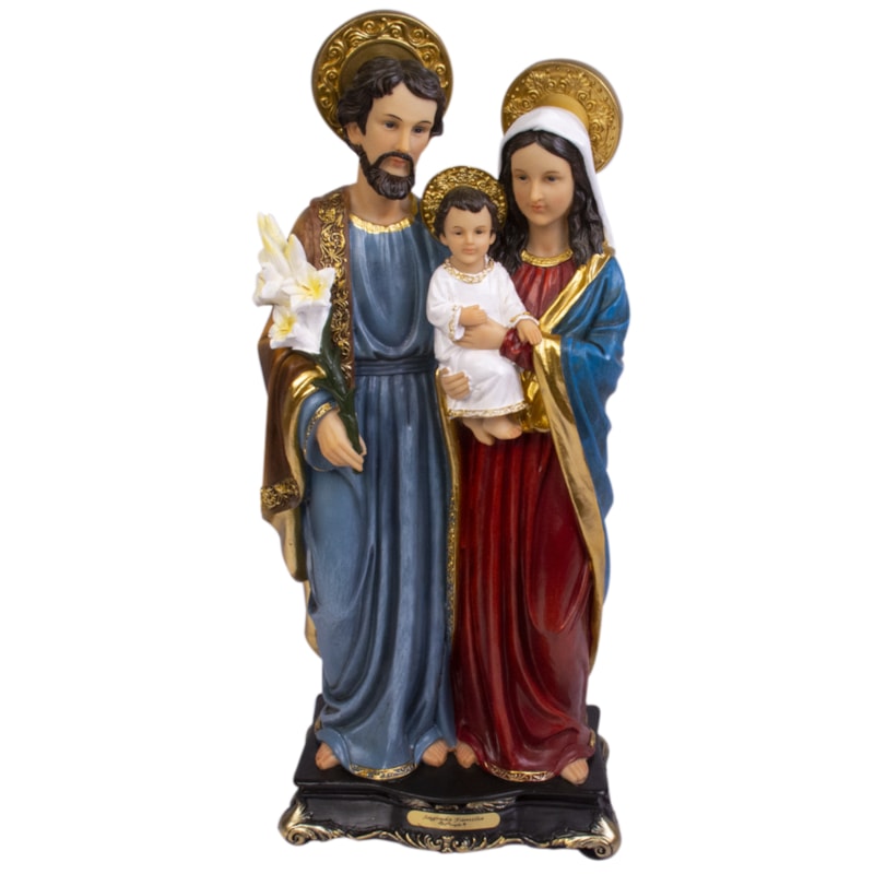 IMAGEM SAGRADA FAMÍLIA 40CM DE ALTURA