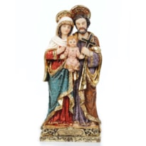 IMAGEM SAGRADA FAMÍLIA BARROCO 20CM DE ALTURA