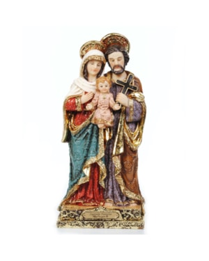 IMAGEM SAGRADA FAMÍLIA BARROCO 20CM DE ALTURA
