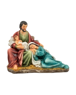 IMAGEM SAGRADA FAMÍLIA MARIA DORMINDO 14.5 X 08 X 11.5 CM