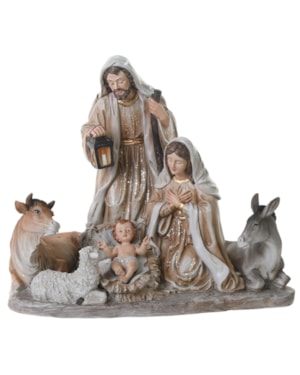 IMAGEM SAGRADA FAMÍLIA NASCIMENTO 25CM DE ALTURA ESTILO DE PORCELANA