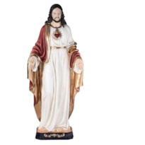 IMAGEM SAGRADO CORAÇÃO DE JESUS 121CM DE ALTURA