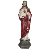 IMAGEM SAGRADO CORAÇÃO DE JESUS 130CM DE ALTURA