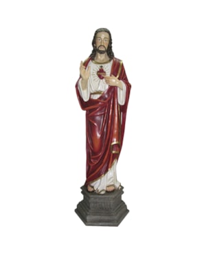 IMAGEM SAGRADO CORAÇÃO DE JESUS 130CM DE ALTURA