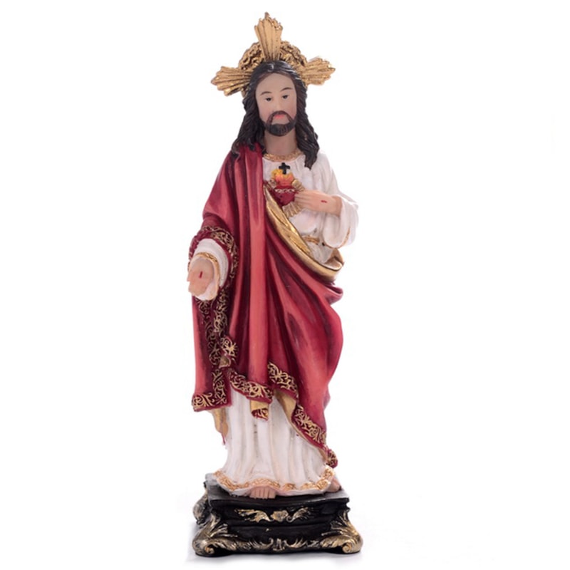 IMAGEM SAGRADO CORAÇÃO DE JESUS 13CM DE ALTURA