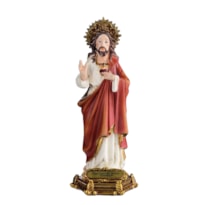 IMAGEM SAGRADO CORAÇÃO DE JESUS 15CM DE ALTURA