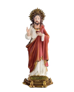 IMAGEM SAGRADO CORAÇÃO DE JESUS 15CM DE ALTURA