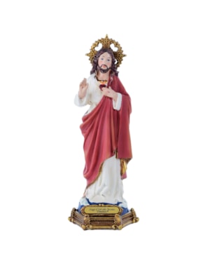 IMAGEM SAGRADO CORAÇÃO DE JESUS 20CM DE ALTURA