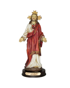 IMAGEM SAGRADO CORAÇÃO DE JESUS 20CM DE ALTURA