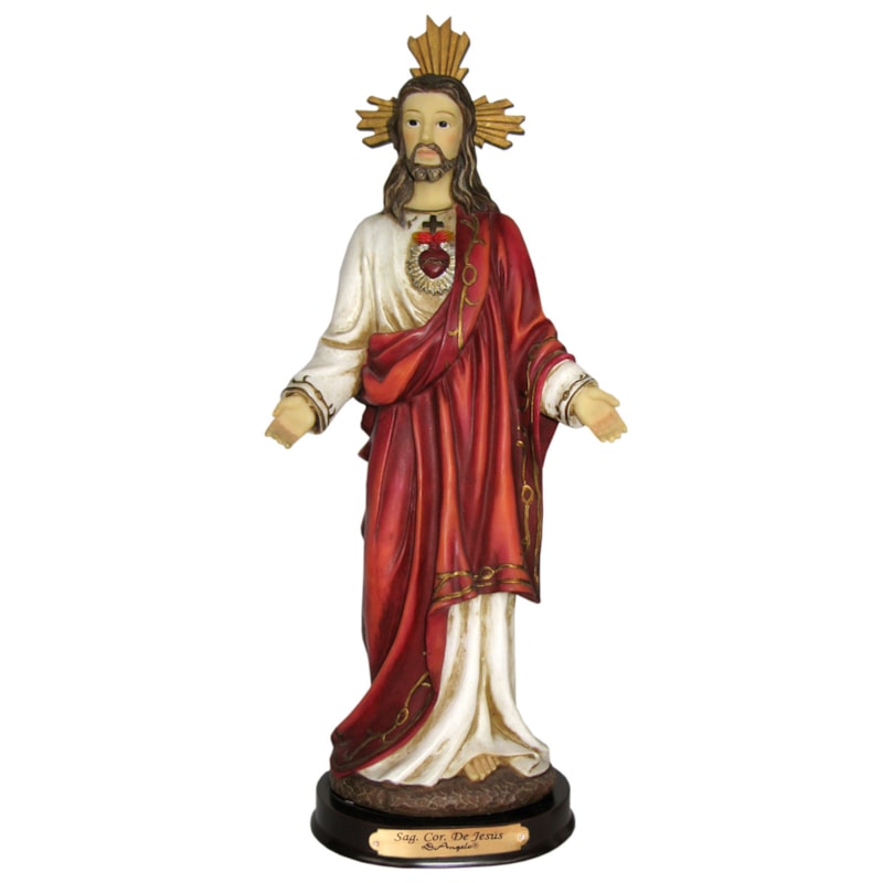 IMAGEM SAGRADO CORAÇÃO DE JESUS 30CM DE ALTURA