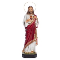 IMAGEM SAGRADO CORAÇÃO DE JESUS 31CM DE ALTURA