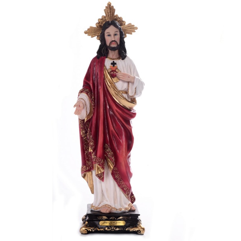 IMAGEM SAGRADO CORAÇÃO DE JESUS 40CM DE ALTURA