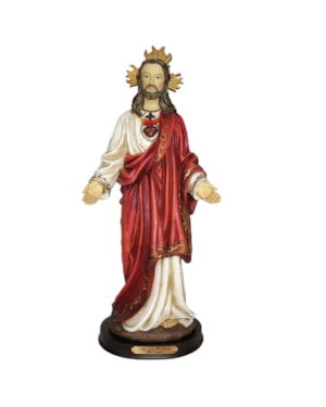 IMAGEM SAGRADO CORAÇÃO DE JESUS 40CM DE ALTURA
