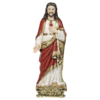 IMAGEM SAGRADO CORAÇÃO DE JESUS 40CM DE ALTURA BARROCO
