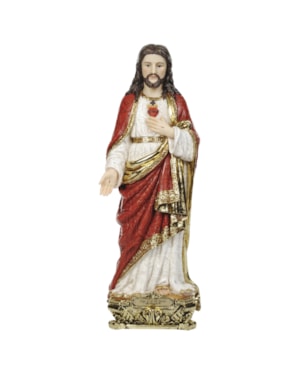 IMAGEM SAGRADO CORAÇÃO DE JESUS 40CM DE ALTURA BARROCO