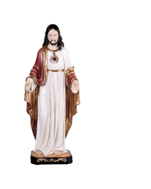 IMAGEM SAGRADO CORAÇÃO DE JESUS 79CM DE ALTURA