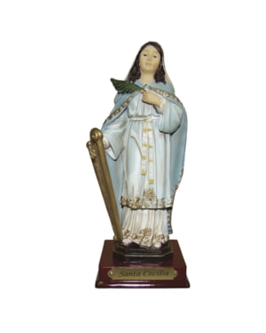IMAGEM SANTA CECÍLIA 12CM DE ALTURA
