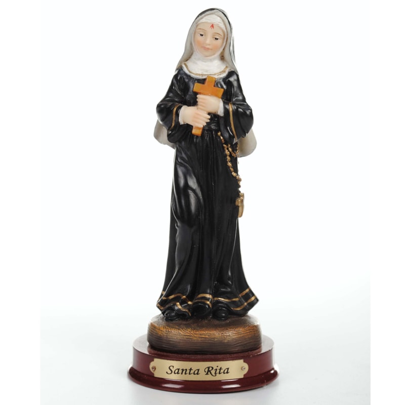 IMAGEM SANTA RITA DE CÁSSIA 14CM DE ALTURA