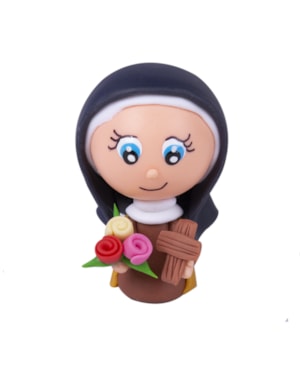 IMAGEM SANTA TERESINHA DO MENINO JESUS 5CM DE ALTURA BISCUIT