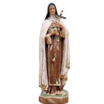 IMAGEM SANTA TERESINHA, ENVELHECIDA, RESINA, 60CM