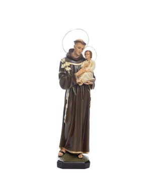 IMAGEM SANTO ANTÔNIO DE 60CM DE ALTURA C/ OLHOS DE VIDRO