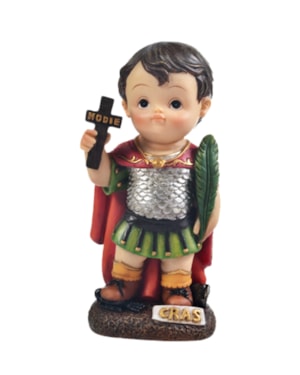 IMAGEM SANTO EXPEDITO 10CM DE ALTURA INFANTIL