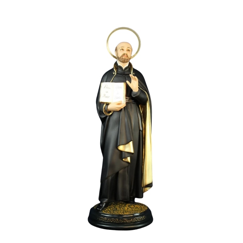 IMAGEM SANTO INÁCIO DE LOYOLA 40CM DE ALTURA