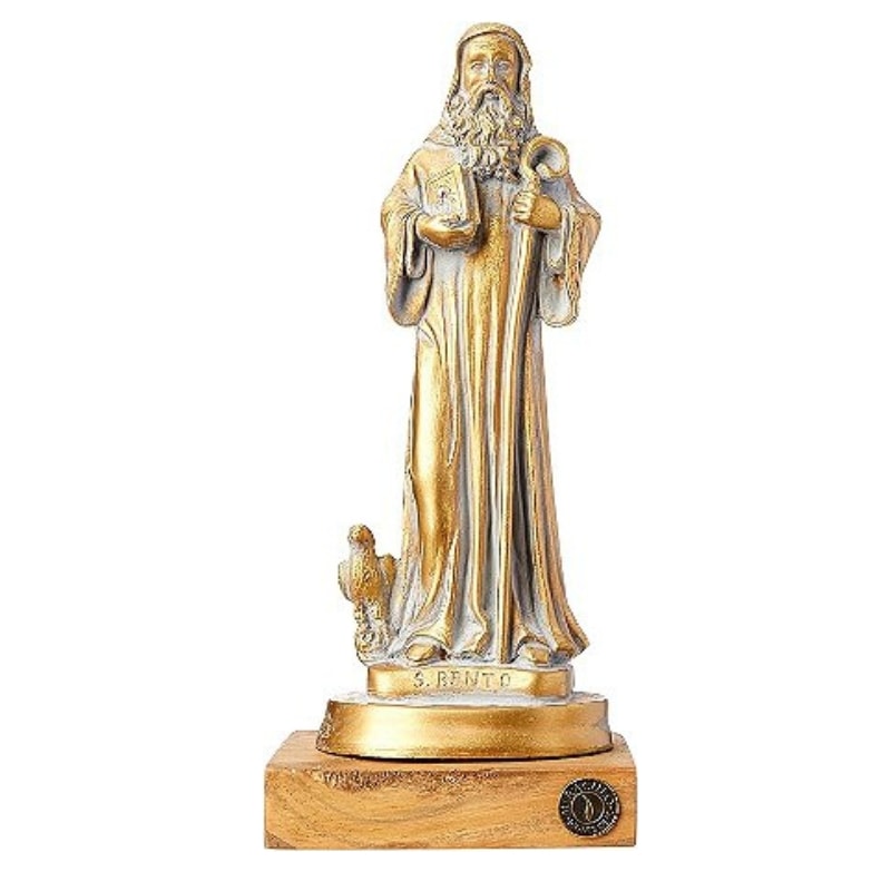 IMAGEM SÃO BENTO 20CM BRONZE