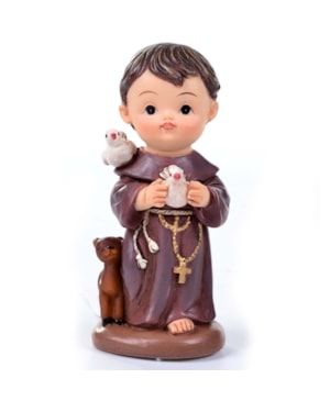 IMAGEM SÃO FRANCISCO DE ASSIS 10CM DE ALTURA INFANTIL