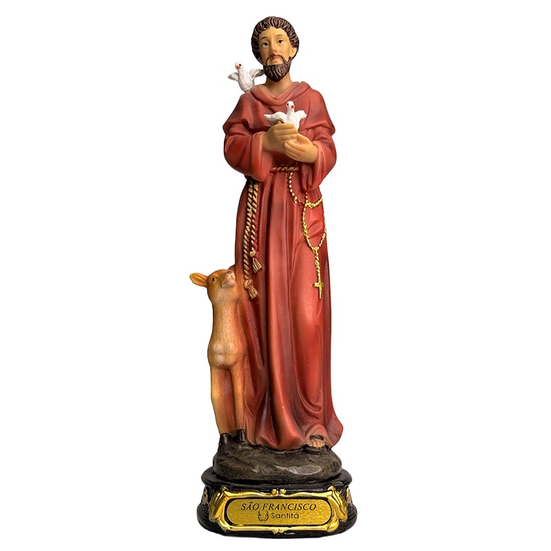 IMAGEM SÃO FRANCISCO DE ASSIS 20CM DE ALTURA
