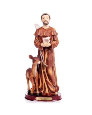 IMAGEM SÃO FRANCISCO DE ASSIS 30CM DE ALTURA