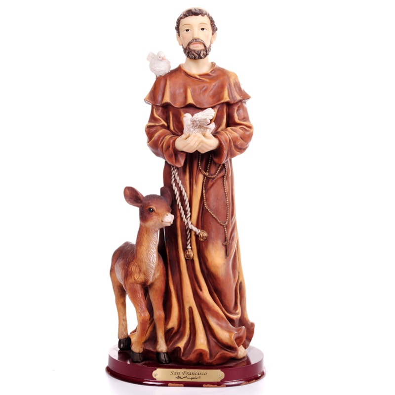 IMAGEM SÃO FRANCISCO DE ASSIS 30CM DE ALTURA