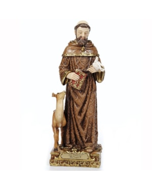 IMAGEM SÃO FRANCISCO DE ASSIS 30CM DE ALTURA BARROCO