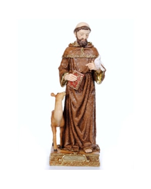 IMAGEM SÃO FRANCISCO DE ASSIS 40CM DE ALTURA BARROCO