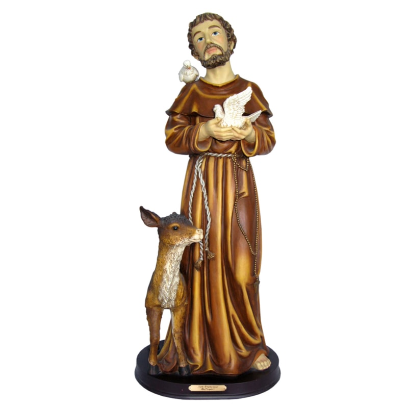 IMAGEM SÃO FRANCISCO DE ASSIS 60CM DE ALTURA