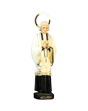 IMAGEM SÃO JOÃO VIANNEY - CURA D´ARS 25 CM DE ALTURA
