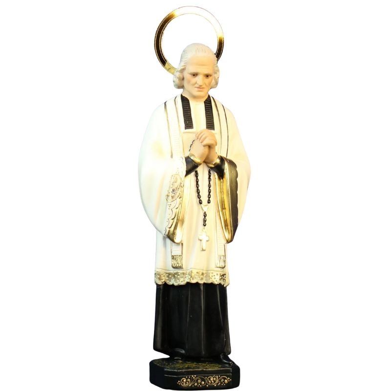 IMAGEM SÃO JOÃO VIANNEY - CURA D´ARS 25 CM DE ALTURA