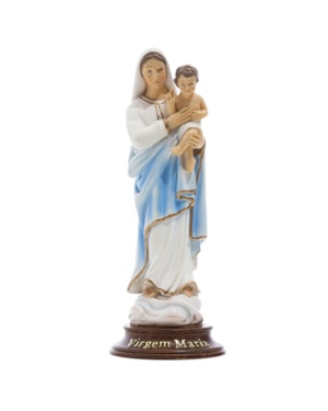 IMAGEM VIRGEM MARIA COM MENINO 15CM DE ALTURA