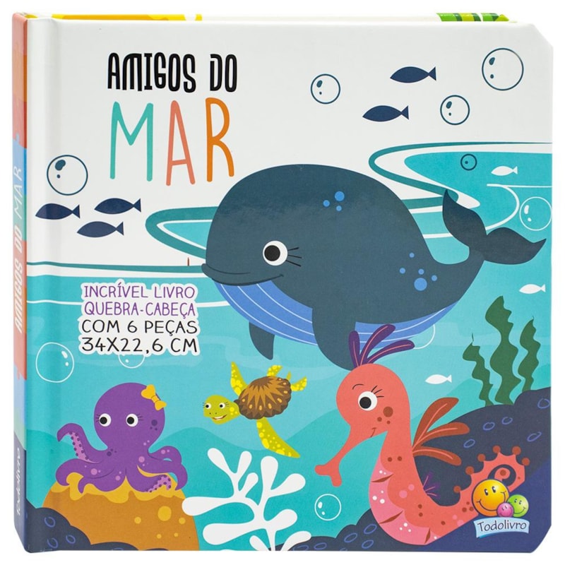 INCRÍVEL LIVRO QUEBRA-CABEÇA: AMIGOS DO MAR