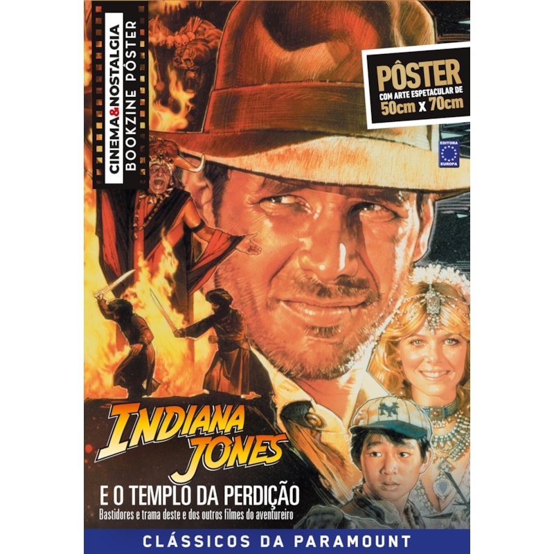 INDIANA JONES E O TEMPLO DA PERDIÇÃO - SUPERPÔSTER CINEMA E NOSTALGIA