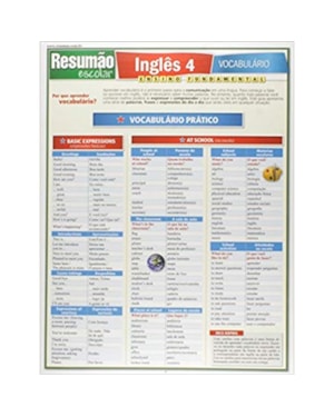 INGLES 4 - VOCABULARIO - RESUMAO ESCOLAR - 1