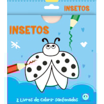 INSETOS - 2 LIVROS DE COLORIR SANFONADOS