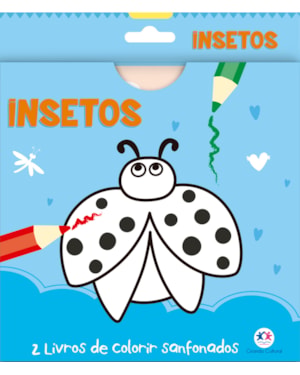 INSETOS - 2 LIVROS DE COLORIR SANFONADOS